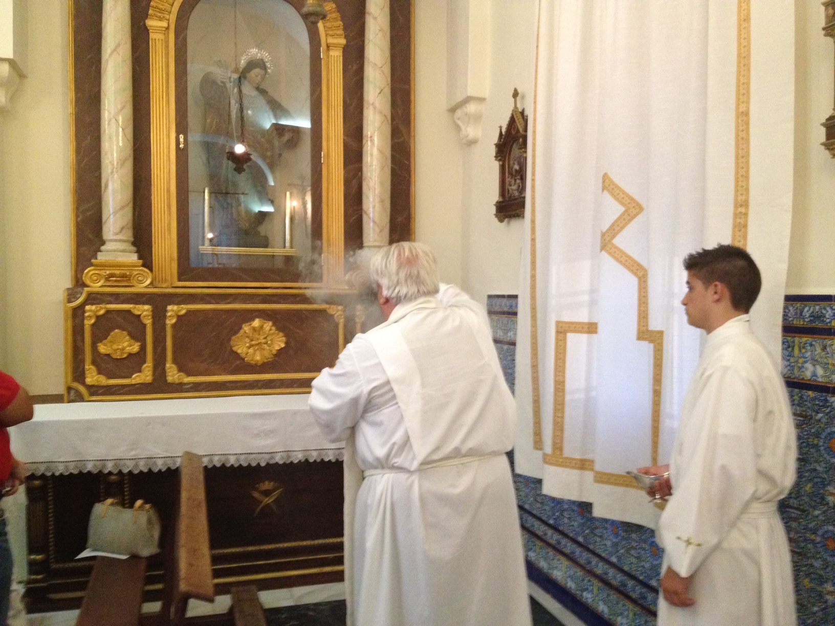 Bendecido el nuevo retablo de Santa Bárbara